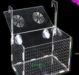 격리상자 베타 흡착판 부화장 투명 격리수조 다기능 구피 단일 구획 흡착판 20x15x15 : 동산mall