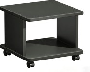 2단 언더 데스크 프린터 스탠드 모던 다목적 스탠드와 작은 공간용 캐스터 휠 가 있는 、 홈 오피스 、(블랙) : shoporiume024