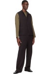 [옴므 플리세 이세이 미야케]Brown Rustic Knit Trousers 261729M191030 : 스포트렌드