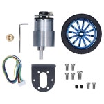 rc카 만들기 DIY 과학 6mm 샤프트와 장착 브래킷이 포함된 엔코더 모터 세트 키트 DC 6V JGB37-520 스마트카·로봇 프로젝트용 콤팩트하고... 