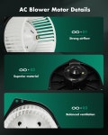 SCITOO 700038 전면 HVAC 송풍기 모터 2002-2007년 미쓰비시용 팬 케이지 장착 2003-2006년 아웃랜더용 : 부광MNC