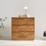 코너서랍장 깊은서랍장 J2061 고무나무 3단 : 제이씨칠일칠이