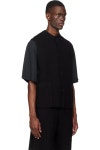 [옴므 플리세 이세이 미야케]Black Rustic Knit Vest 261729M185005 : 스포트렌드