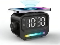 호환 스피커 20개의 비드가 있는 RGB 라이트 바(블랙)를 갖춘 17 Air 16 15 14 13 12 Pro Max Plus용 15W 다기능 마그네틱 : shoporiume015