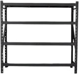 대형 상업용 4 선반 산업용 보관 랙 77인치 W x 24인치 D 72인치 H (블랙 1 PK) Black 1 PK : Darius001