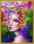 [피포페인팅] 보석십자수S0210페어리플라워 size 40x50cm : 핫트랙스