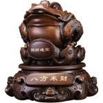 11846607 금전운 행운 부적 재물 풍수 조각상 장식 행운을 가져다 주는 개구리 장식품 코인 머니 행운의 탁상 부를 끌어들이기 위한 가정용... 