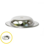 MF08 그릇 구간식 스텐 양손 캠핑 접시 무광 양날개 유치원 어린이집 타원 1구간식접시 : 천경팔상회