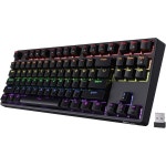 RK 로열 클러지 RK87 Sink87G RGB 80 기계식 키보드 무선 2.4G 텐키리스 프로그래머블 소프트웨어 포함 87키 촉각 브라운 스위치... 