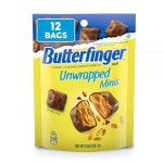Butterfinger Unwrap Minis, 벌크 12백, 초콜릿, 땅콩 버터, 재밀봉 가능한 백, 각 226.8g8온스 164668 : 신선한 상품