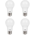 루노 A19 디밍 가능 LED 전구 9.5W 60W 대등 800 루멘 5000K 주간광 중간 나사E26 UL 및 에너지 스타 인증 4개 세트 4000k (Neutral... 