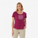 데카트론 Decathlon 여성 하이킹 반팔 티 NH500 - 라즈베리 핑크,체리 퍼플 780186 : 썸노디마켓