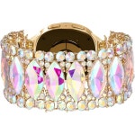 삼성 갤럭시 워치 8/7/6/5/4/FE 액티브 2 40/44mm 8/6/4 클래식 43/47/42/46mm 5 프로 45mm 20mm 스트레치 주얼리 블링 라 Green Gold... 