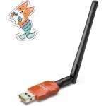 클래스 1 PC용 장거리 블루투스 어댑터 PC 5.3 EDR용 QGOOO USB 동글 수신기 지원 Windows10/8.1/8/7 （orange-238 ） : 엑스에스컴퍼니