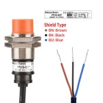 헤셴 M18 유도 근접 센서 스위치 PR18-8DP 원통형 검출기 8mm DC12-24V 3와이어 PNP NO(정상 개방) CE : 비아노트