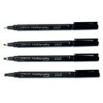 (라인플러스) 캘리그라피펜 1/2/3/4mm (12개) : 올인원마켓