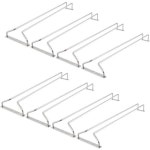Soro 에센셜 소로 16인치 유리잔 걸이 크롬 도금 세트 8개입 선반 아래 캐비닛에 걸어두는 와인잔 주방 바 가정에서 사용할 수 와이어 와인... 