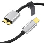 USB 타입 C에서 마이크로 B로의 데이터 전송 및 충전기 코드 호환 캐논 5DS EOS 5D IV 7D Mark II 니콘 D500 D800E D810-4.9피트 교체용... 