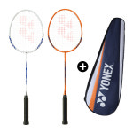 요넥스 배드민턴라켓 B4000 2자루 세트 풀커버포함 레저용 방과후 학교 수업용 : 그랜시드스포츠