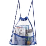 스트링백 학원가방 미니 짐백 카르세어 G0097 풀백 배낭 투명 세련된 비치백 수영백 여행 저장 더러운 옷 방수 남녀공용 : 애매한 방향표