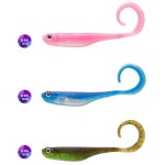 버클리 저크쉐드 테일 웨이브쉐드 슬림 HD 12.7cm(5인치) 선상 광어 다운샷 웜 : 히트피쉬