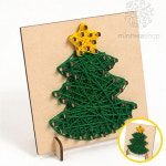 MF02 민화샵 크리스마스 스트링아트 트리 1개 트리만들기 겨울스트링아트 키트만들기 : 천경이상회