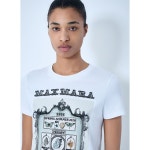 막스마라 그래픽 코튼 크루넥 티셔츠 2611941062600 020 : 어도어럭스