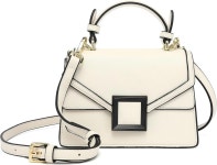 스칼튼 미니 탑 핸들 사첼 크로스바디 숄더백 H2077 Off White B Small : 플레온샵