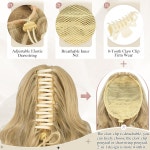 소페이얀 익스텐션 11인치 클로 클립 헤어 긴 곱슬 웨이브 플러피 여성용 합성 11 Inch (Pack of 1) Ash Blonde : 마야팜