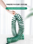 텃밭물주기 세차 꼬임방지 분사기 정원 스프링 물청소 마당 베란다 텃밭관리 다용도 물호스 : 가심비갓성비