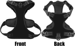 이름과 전화번호가 있는 반려견 소형 중형견을 위한 반려동물 조끼 견인 로프 PC 1대 블랭크 블랙 M 1 PC Blank Black M : 노리터몰코리아