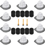 2033 진공 필터 교체용 비셀 페더급 스틱 경량 백리스 청소기 부품 20331 333 20334 2036 9M 10팩 및 10개의 폼 3개의 브러시에... 