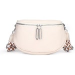 11924914 여성 크로스백 가방 가벼운 데일리 여성용 대각선 착용 천연 가죽 작은 사이즈 동전 지갑 걸이 어깨 벨트 조절 가능 카패션 캐주얼... 