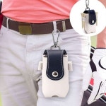 휴대용 골프공 케이스 필드 골프공 파우치 2구 허리 가죽 용품 : 가득뜰