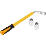 자동차 타이어 수리 및 교체를 위한 2개의 소켓이 있는 확장 가능한 헤비 듀티 러그 렌치 유지보수 도로변 사용을 접이식 도구 : 다정아울렛