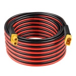 Kimbluth 10AWG 30FT XT60 연장 케이블 2 3 5 10 15 20 25 30 35 40 50 75 100FT 휴대용 발전소 태양광 패널 RC 배터리용 암수 커... 