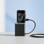 USB 전압 전류 측정기 C타입 A타입 고속충전 전력량계 확인기 : 사군자