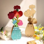 우드공예 MDF 카네이션 DIY 화병 만들기 : 아침의 선물