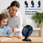 미니 USB 데스크 팬 더 나은 냉각 완벽하고 강력한 공기 흐름 속삭임 데스크탑 사무실 테이블 3개 속도 4.9피트 코드용 조용한 휴대용 4 Inch... 