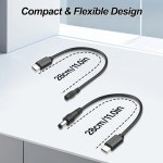 카메라 LED 라우터 등에 적합한 JSADZKJ USB-C to DC5525 남성/여성 케이블 - 28CM/11인치 : 대원테크-