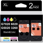 G7020 G6020 G5020 G4270 G3260 G3262 G2260 1230 1220 메가 탱크 프린터 교체 프린터용으로 고페이지 BH-20 CH-20 프린트 헤드 재제... 