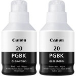 캐논 GI-20 PGBK 잉크 병 PIXMA G6020 및 G5020 메가탱크 프린터와 호환 2팩 Mega Ink bottle (Pack of 2) : B에이컴퍼니