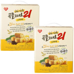 구워만든 곡물 그대로 21 오리지널 1kgx2개 : 큐브맛간