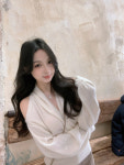 브이넥 여성 니트 스웨터 봄 신상 루즈핏 블렌드 긴팔 스타일 : 랑월