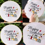 초보자 프랑스 자수 패키지 태교 자수 만들기 입문용 실자수 수공예 : 에이식스스타