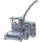 XJTA160051 1/160 사일리지 수확기 모델 미착색 비렛 전문 농기계 외관 적합 마이크로 수축 농장 작물 수확 장면 구축 DH5673660... 