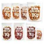 한그득 대용량 애견간식1kg 펫블리스 한가득 강아지간식 2개구매시 간식샘플 8종 모음 : 월드원