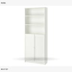 이케아 빌리 책장+도어 화이트 995.283.47 80x30x202 cm : 트렌드쇼핑센터