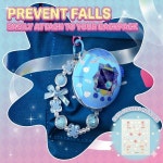 타마고치 파라다이스 케이스용 셀투레온 PET 필름이 포함된 하드 PC 커버 및 귀여운 매력 스트랩 & 스티커 충격 흡수 만능 보호 케이스... 