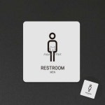 [삼마누] 관광안내판 안내간판 종합안내판 화장실 표지판 13x13cm : 삼마누